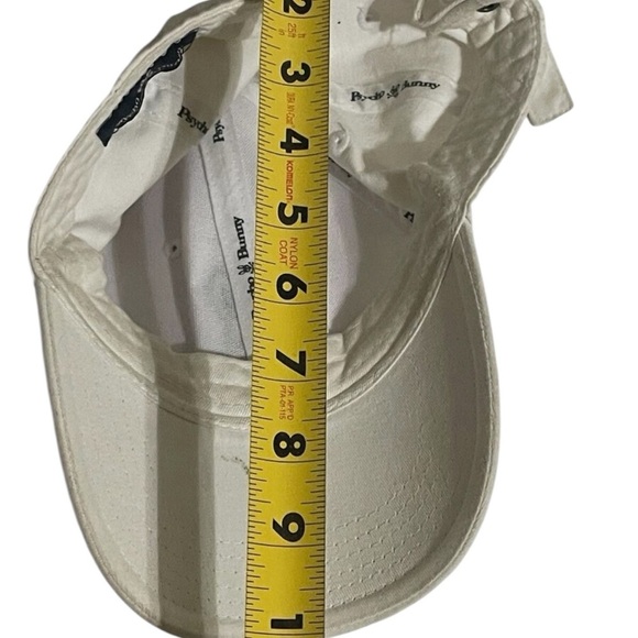 Psycho Bunny Embroidered Skull & Crossbones Hat Cap One Size White Adjustable - Picture 14 of 14